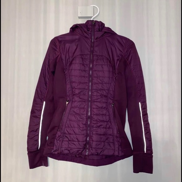 Lululemon First Mile Jacket Darkest Magenta size 4 - Picture 4 of 6